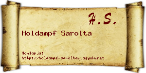 Holdampf Sarolta névjegykártya
