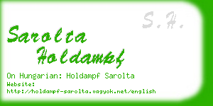sarolta holdampf business card